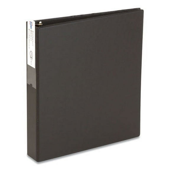 "Economy Non-View Binder With Round Rings, 3 Rings, 2"" Capacity, 11 X 8.5, Black, (4501) | Bundle of 2 Each"