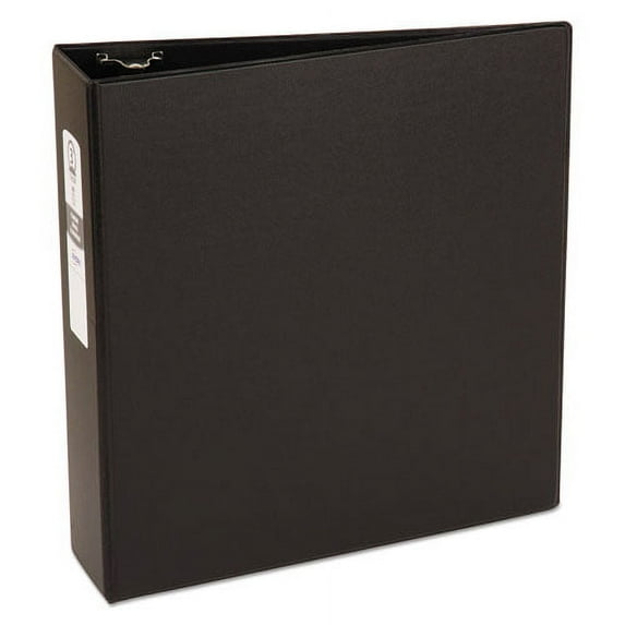 Economy Non-View Binder With Round Rings, 3 Rings, 3" Capacity, 11 X 8.5, Black, (3602) | Bundle of 2 Each