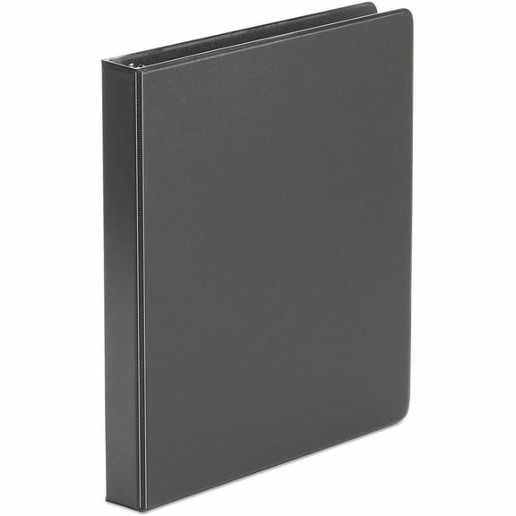 Universal UNV31401 Economy 11 in. x 8.5 in. 1 in. Capacity 3-Ring Non-View Binder - Black