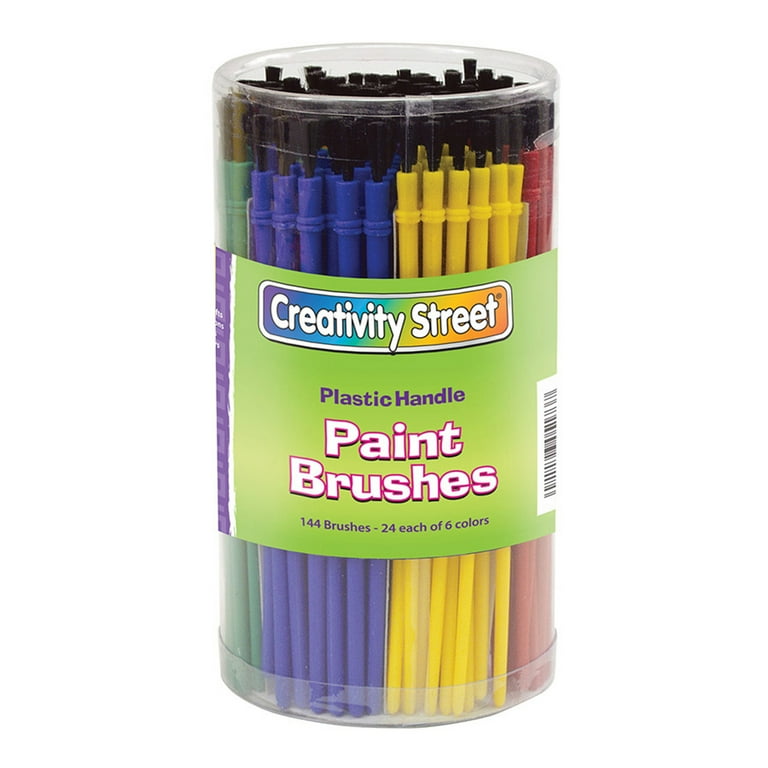 Creativity Street Canister of Paint Brushes - 144 Brush(es) Plastic Creativity Street Canister of Paint Brushes - 144 Brush(es) Plastic
