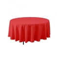 thumbnail image 1 of Economy Round Polyester Table Cover 132" - Red, 1 of 1