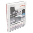 thumbnail image 1 of Economy Round Ring View Binder, 3 Rings, 0.5" Capacity, 11 x 8.5, White, 6/Pack, 1 of 7