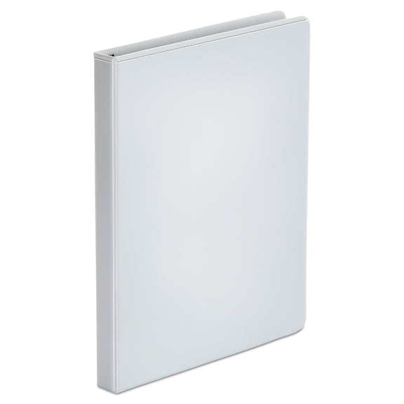 Universal Economy Round Ring View Binder, 3 Rings, 0.5" Capacity, 11 X 8.5, White