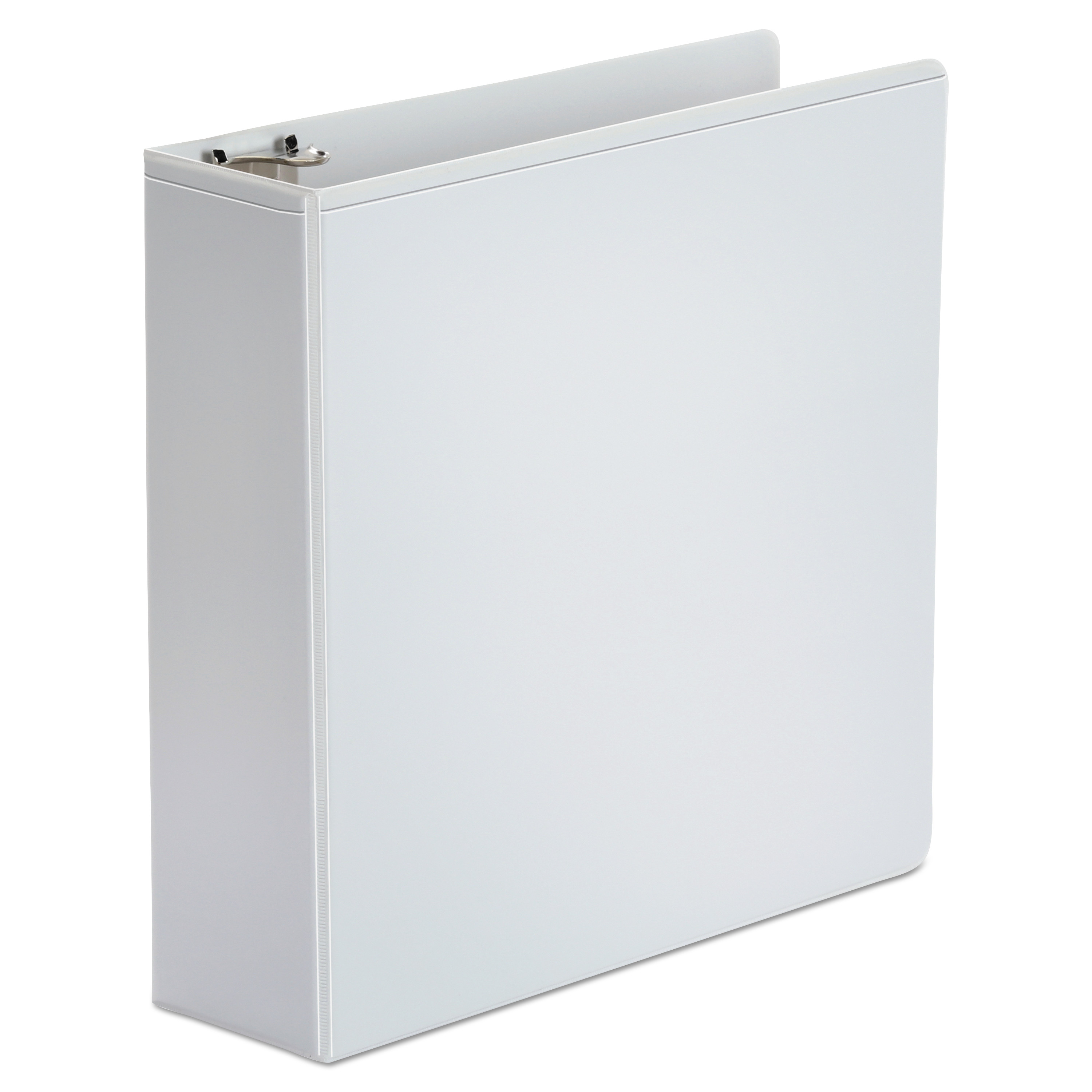 Economy Round Ring View Binder, 3 Rings, 3" Capacity, 11 X 8.5, White | Bundle of 5 Each