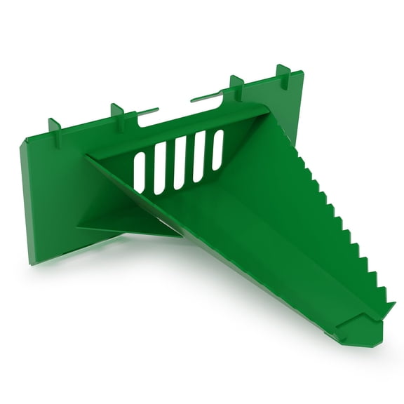 Economy Series Stump Bucket Attachment Universal Skid Steer Quick Tach with Serrated Edge, Tree Scoop Digger for Removing Stumps & Roots Green