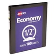 thumbnail image 1 of "Economy View Binder With Round Rings , 3 Rings, 0.5"" Capacity, 11 X 8.5, Black, (5705) | Bundle of 10 Each", 1 of 7