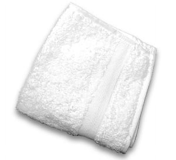 Exquisite Economy Wash Cloth 100% Cotton 12x12 1 lb White - Pkg of 60, Size: 12 x 12
