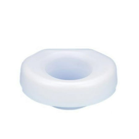 Economy elevated toilet seat with slip-on bracket