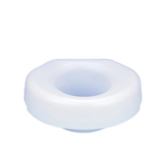 Economy elevated toilet seat with slip-on bracket