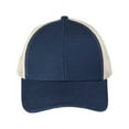 thumbnail image 1 of Econscious EC7093 Unisex Hemp Eco Trucker Recycled Polyester Mesh Cap - Navy Oyster, 1 of 2