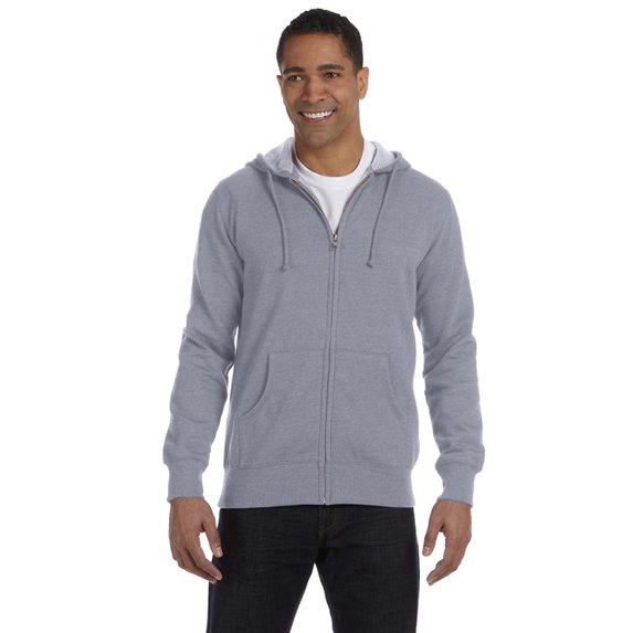 ECONSCIOUS EC5680 MEN'S 7 OZ. ORGANIC/RECYCLED HEATHERED FULL-ZIP HOOD