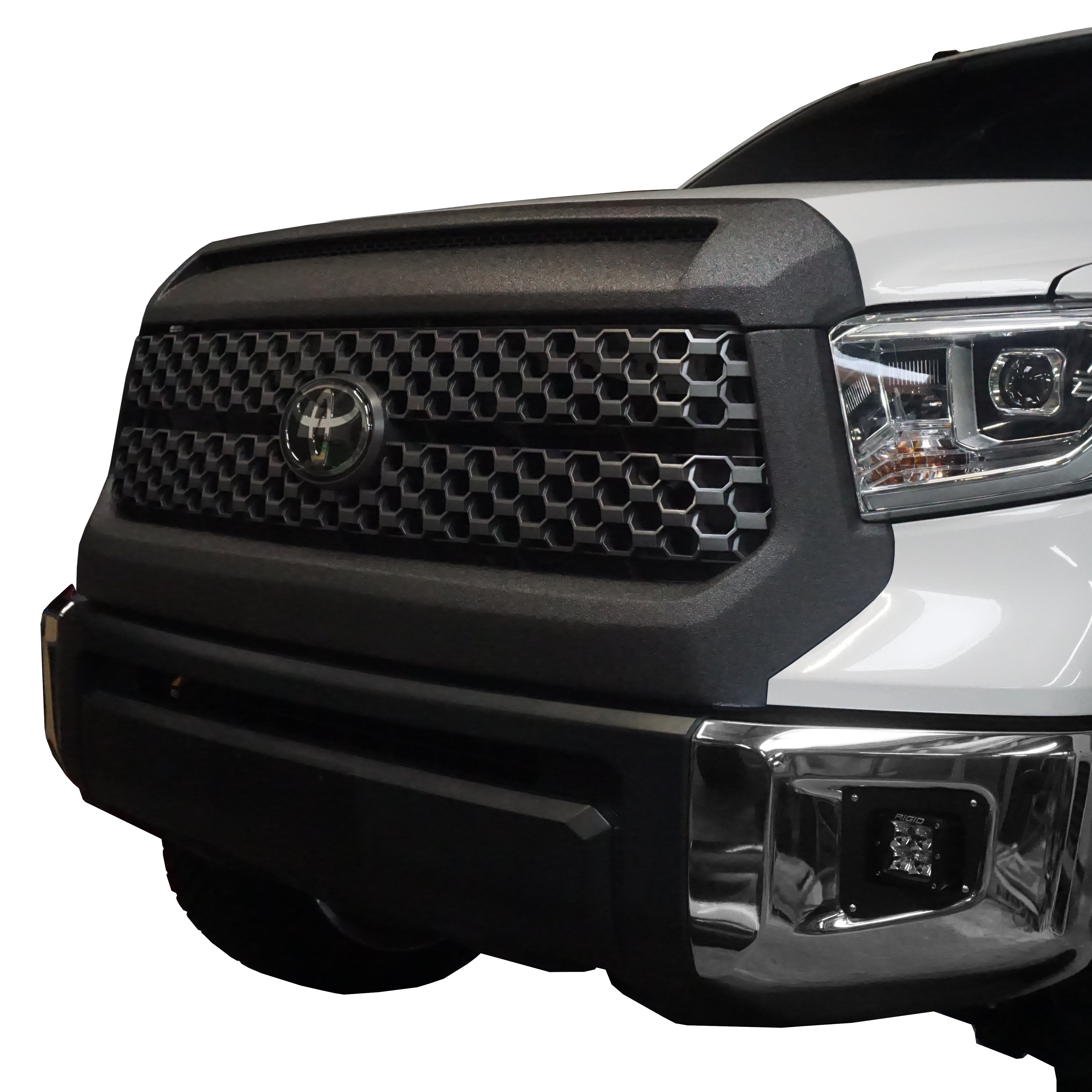 Ecoological Tundra Grille Surround and Hood Bulge Overlay Kit, Chrome Delete, 2014-2021, Cement Gray