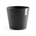 thumbnail image 1 of Ecopots 11.8" x 11.8" x 10.3" Round Dark Gray Plastic Flower Pot with Durable Feature, 1 of 4