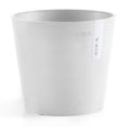 thumbnail image 1 of Ecopots 6.6'' x 5.9'' Round Pure White Plastic Flower Pot with UV Resistant, 1 of 4