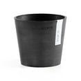 thumbnail image 1 of Ecopots Amsterdam Mini Durable Modern Round Recycled Based Composite Flower Pot Planter, Dark Grey, 5", 1 of 4