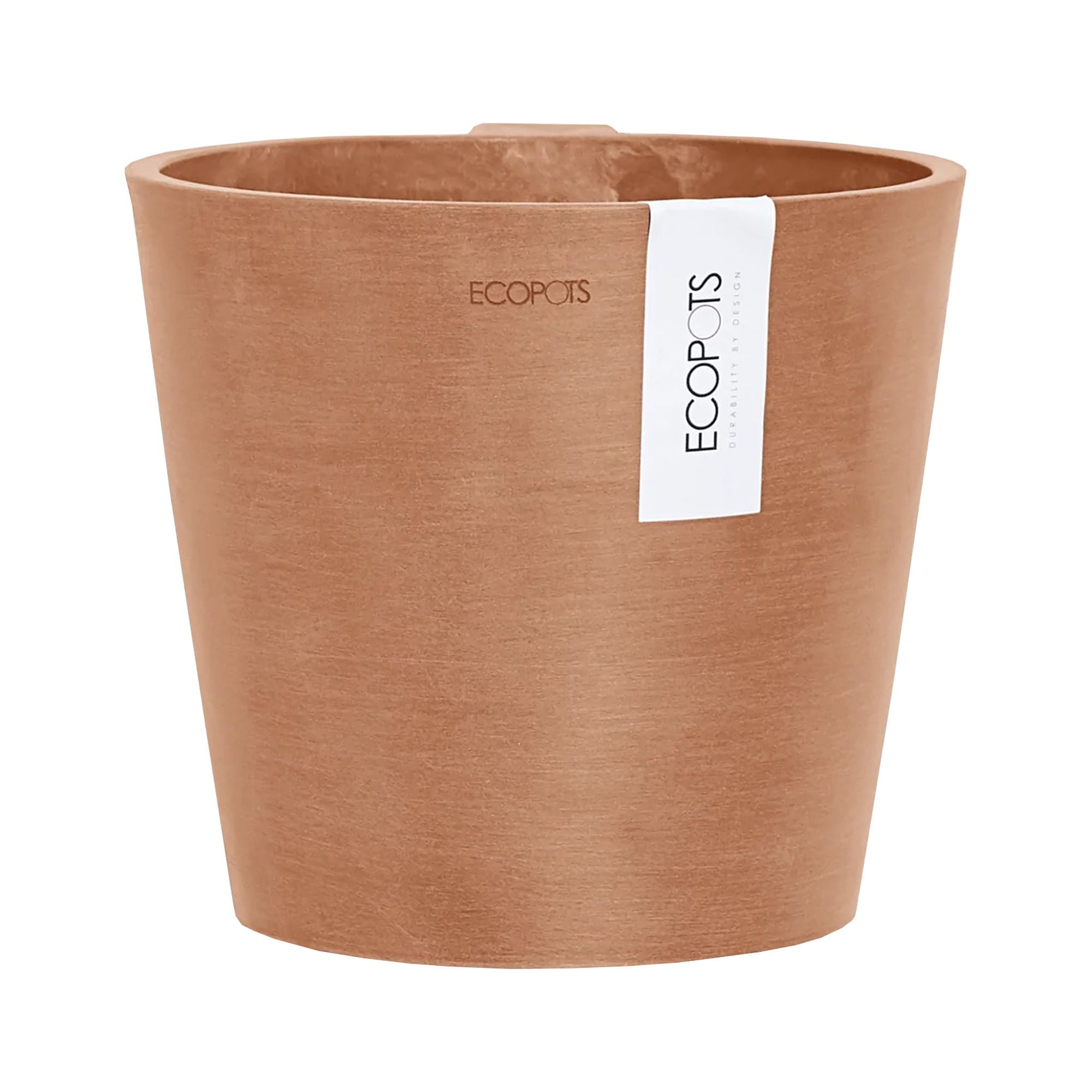 Ecopots Amsterdam Modern Recycled Plastic Round Wall Flower Pot