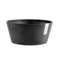 thumbnail image 1 of Ecopots Frankfurt Durable Modern Round Indoor/Outdoor Recycled Based Composite Flower Pot Planter, Dark Grey, 12", 1 of 4