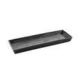 thumbnail image 1 of Ecopots Indoor/Outdoor Modern Plastic Rectangular Bruges Flower Pot Planter Saucer, Dark Grey, 17.5", 1 of 3