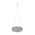 thumbnail image 1 of Ecopots Modern Recycled Plastic Hanging Flower Pot Planter Saucer, Blue Grey, 14", 1 of 4