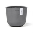 thumbnail image 1 of Ecopots Oslo Mini Durable Modern Round Indoor/Outdoor Recycled Based Composite Flower Pot Planter, Grey, 6", 1 of 4