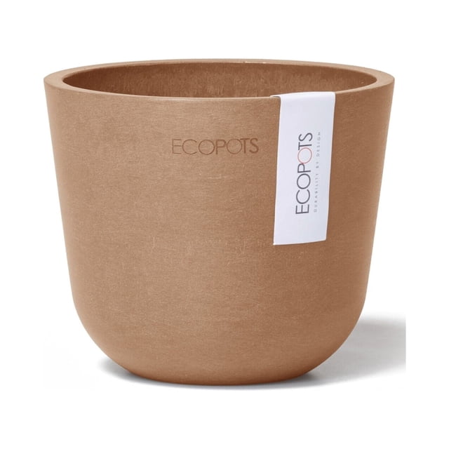Ecopots Oslo Mini Durable Modern Round Indoor/Outdoor Recycled Based ...