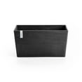 thumbnail image 1 of Ecopots Paris Durable Modern Rectangular Indoor/Outdoor Recycled Based Composite Flower Planter, Dark Grey, 31.5", 1 of 4