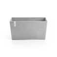 thumbnail image 1 of Ecopots Paris Durable Modern Rectangular Indoor/Outdoor Recycled Based Composite Flower Planter, White Grey, 31.5", 1 of 4