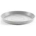 thumbnail image 1 of Ecopots Round Recycled Plastic Modern Indoor or Outdoor Planter Flower Pot Saucer, White Grey, 14", 1 of 4