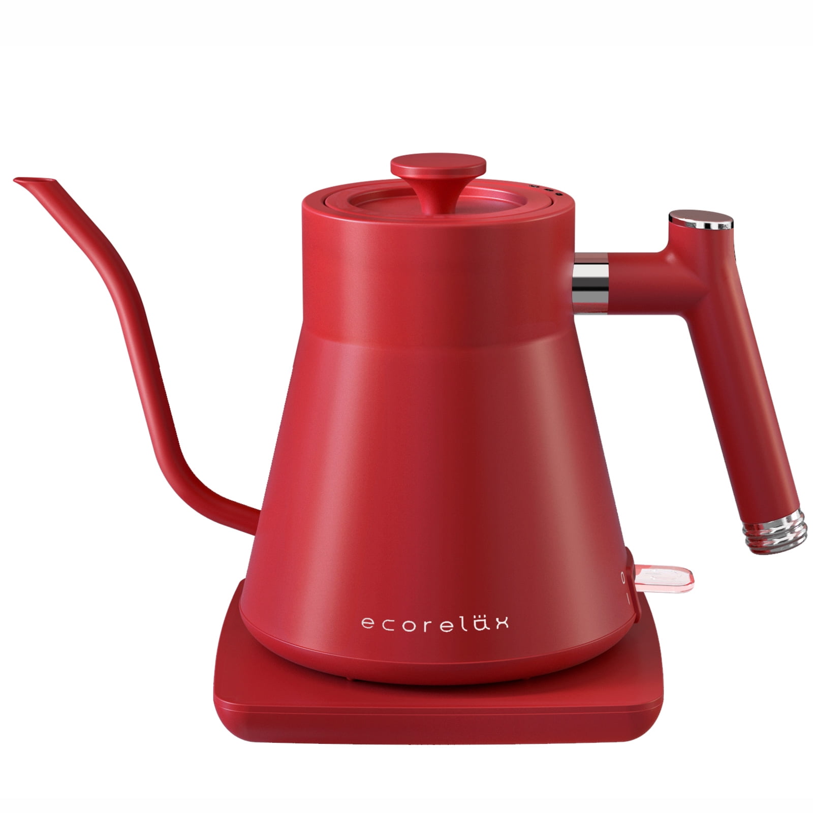 Ecorelax Gooseneck Electric Kettle, Red Electric Kettle with Leak Proof