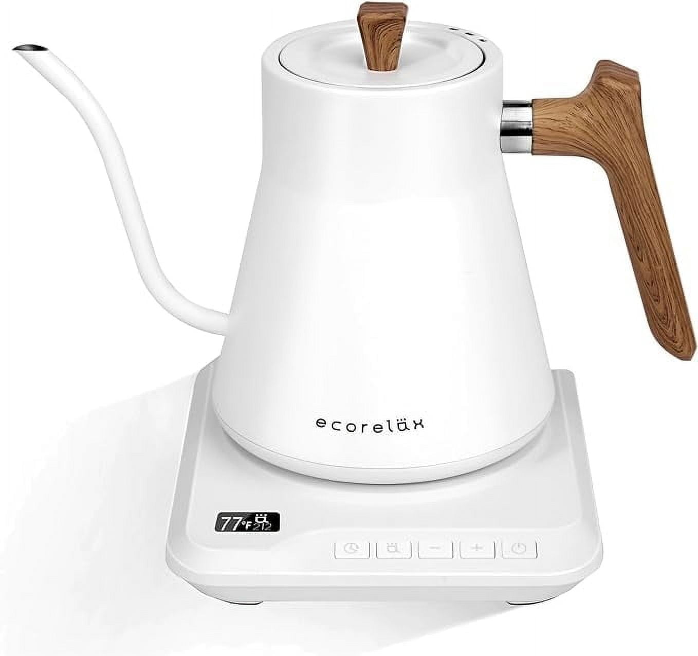 Ecorelax Electric Tea Kettle,±1℉ Temperature Control Beauty tea machine,1L Electric Kettle for Coffee, 1200W Fast Boil & Keep Warm Kettle ,White - Walmart.com Ecorelax Electric Tea Kettle,±1℉ Temperature Control Beauty tea machine,1L Electric Kettle for Coffee, 1200W Fast Boil & Keep Warm Kettle ,White - Walmart.com