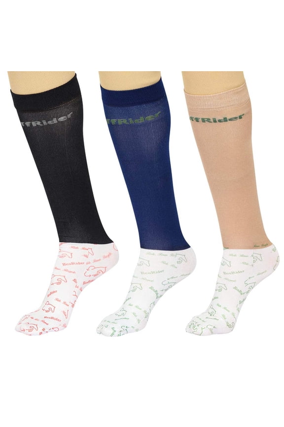 Ecorider By TuffRider Ladies 3 Pack Socks
