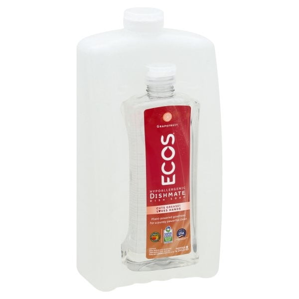 Ecos Dishmate Grapefruit Dish Soap, 80 Fluid Ounce 4 per case.
