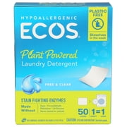 Ecos Free & Clear Liquidless Laundry Detergent 50 Count, 50 Ct