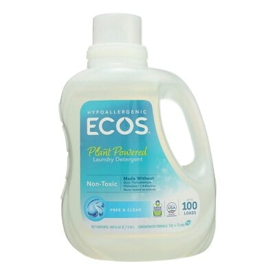 Ecos Laundry Free & Clear 100 oz (Pack of 4)