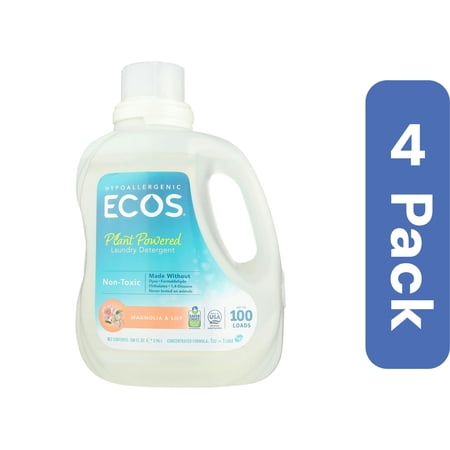 Ecos Laundry Detergent Magnolia Lily 100 Ounce (Pack Of 4)