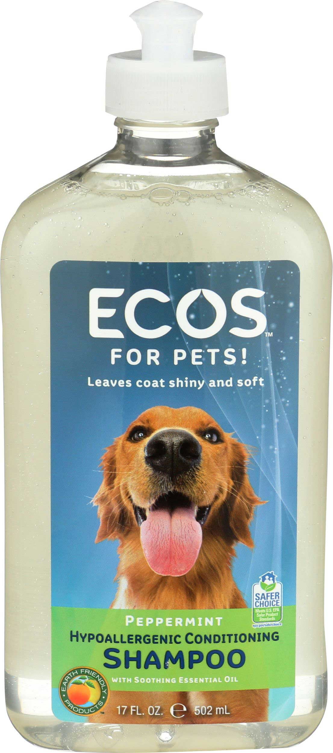 Ecos Peppermint Pet Shampoo, 17 Fluid Ounce 1 each.