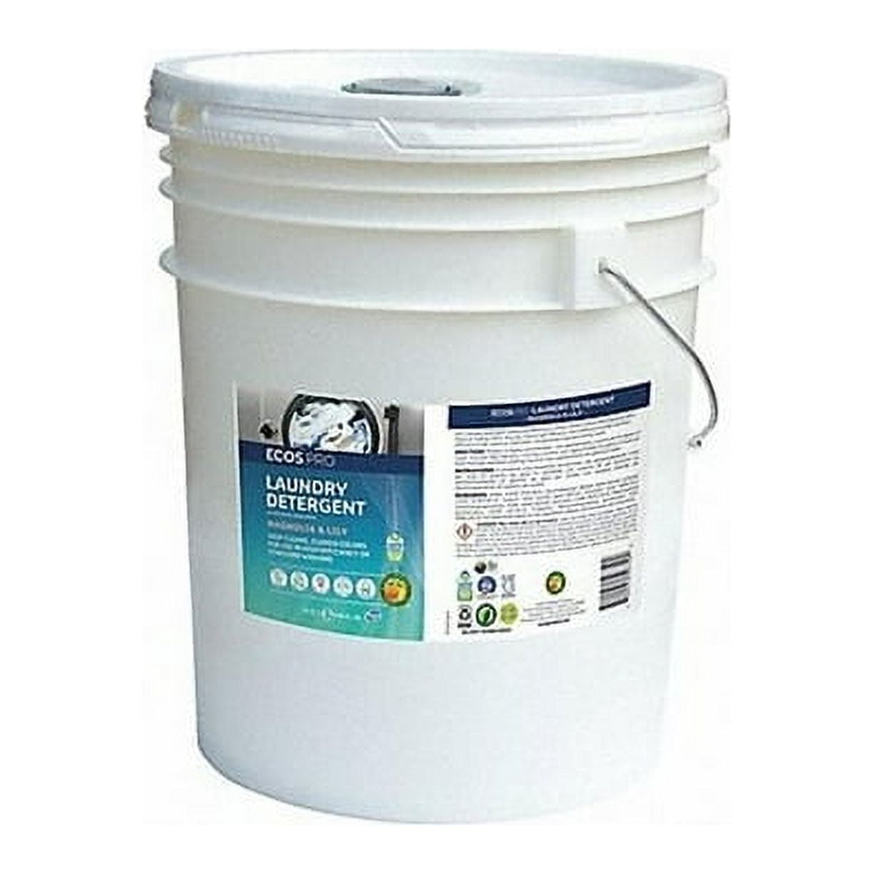 ECOS PRO Laundry Detergent, 5 Gallon Bucket, Magnolia Scent, High