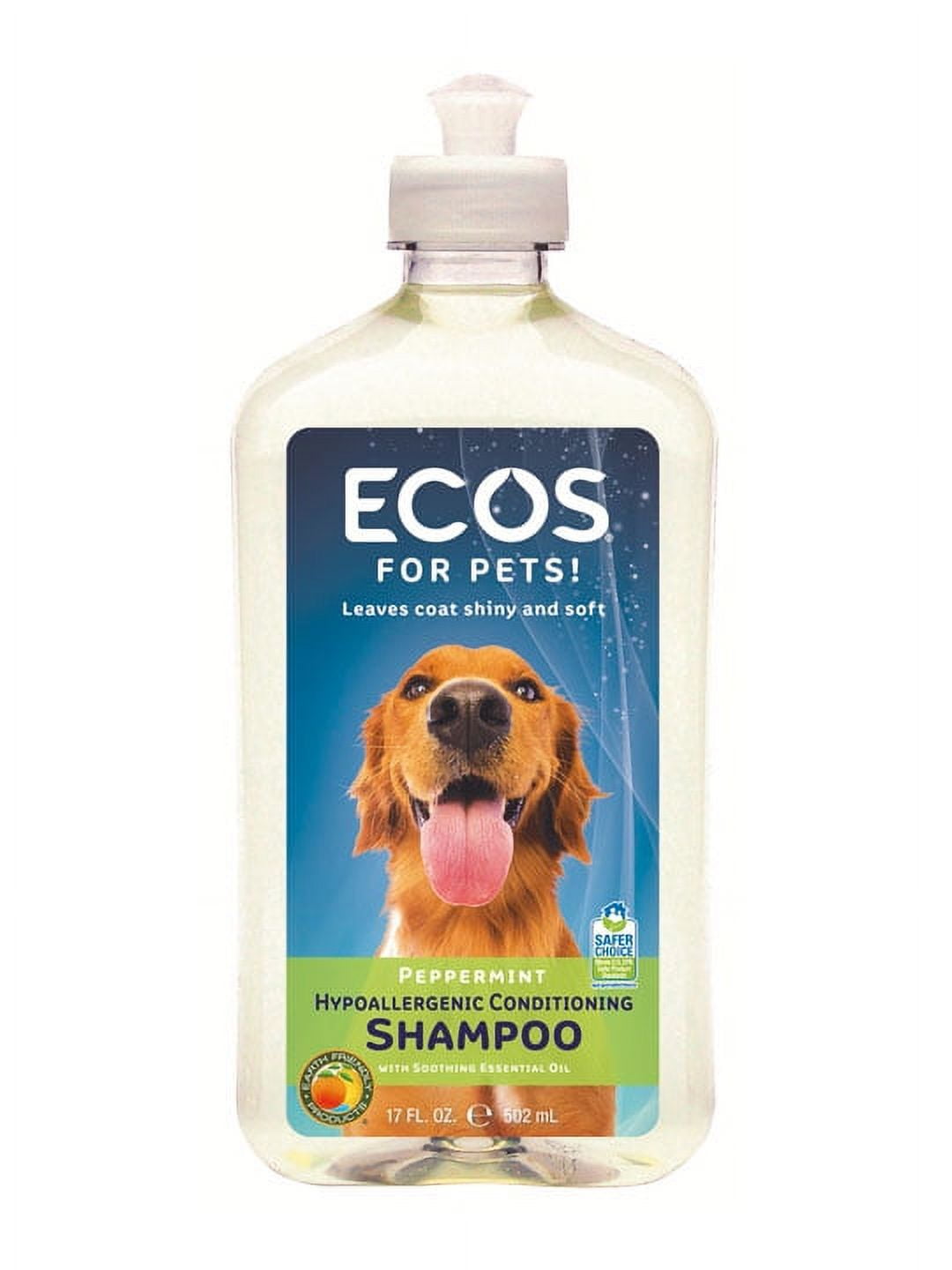Ecos pet shampoo peppermint, 17-oz bottle