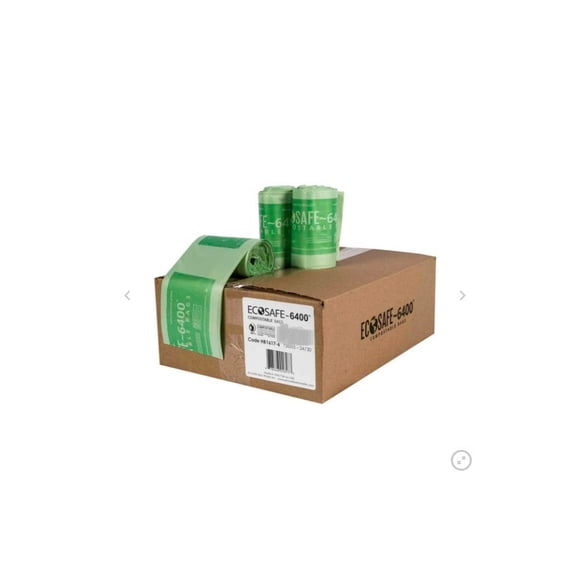 EcoSafe 6400 Certified Compostable Bags 13 Gallon
