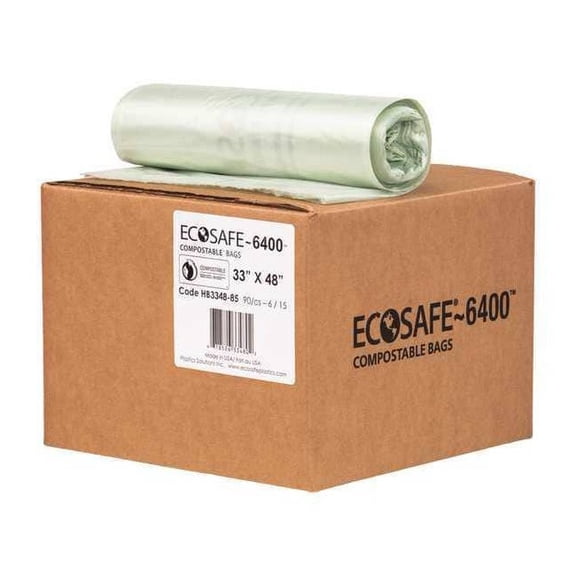 Ecosafe-6400 Trash Bags, Grn, PK90 HB3348-8