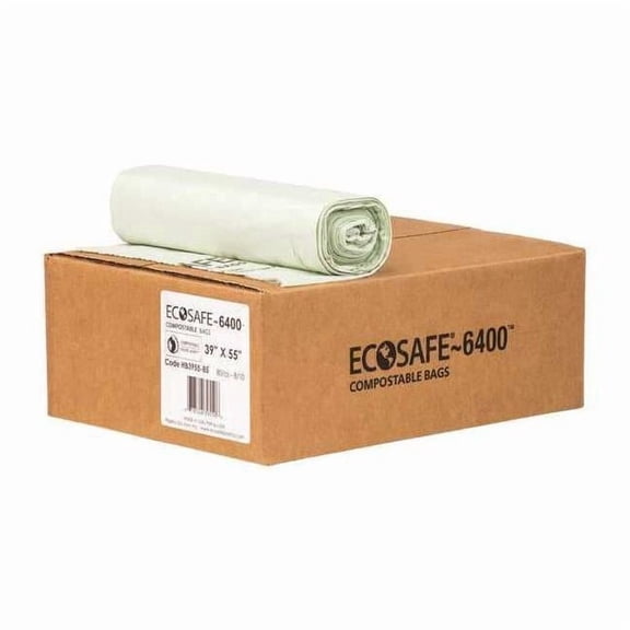 Ecosafe-6400 Trash Bags, Grn, PK80 HB3955-8