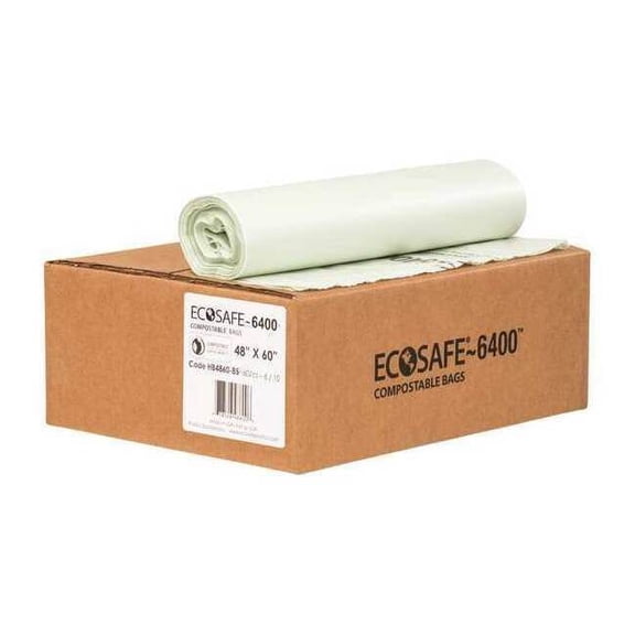 Ecosafe-6400 Trash Bags, Grn, PK60 HB4860-8