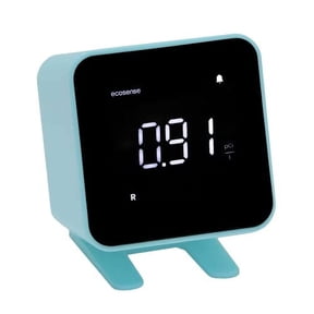 Ecosense EcoBlu EB100 Digital Radon Detector, Fast & Accurate, Short-Term & Long-Term Monitoring, Full-Size LED Screen (Blue)
