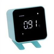 Ecosense EB100 EcoBlu, Digital Radon Detector, Fast & Accurate, Short-Term and Long-Term Monitoring, Full Size LED Screen, Easy to Use Blue