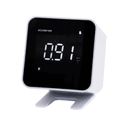 Ecosense EcoBlu EB100 Digital Radon Detector, Fast & Accurate, Short & Long-Term Monitoring, Full LED Screen, Easy to Use White