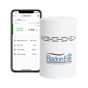 Ecosense RadonEye RD200 Home Radon Detector, Fast and Accurate Detection of Fluctuating Radon Levels with Continuous Monitoring and Trend Charts