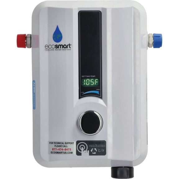 Ecosmart 220V 8.0kW Electric Tankless Water Heater - Pack of 6