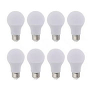 EcoSmart مكافئ 60 واط A19 لمبة إضاءة LED غير قابلة للانزلاق ناعمة بيضاء 8 عبوات
