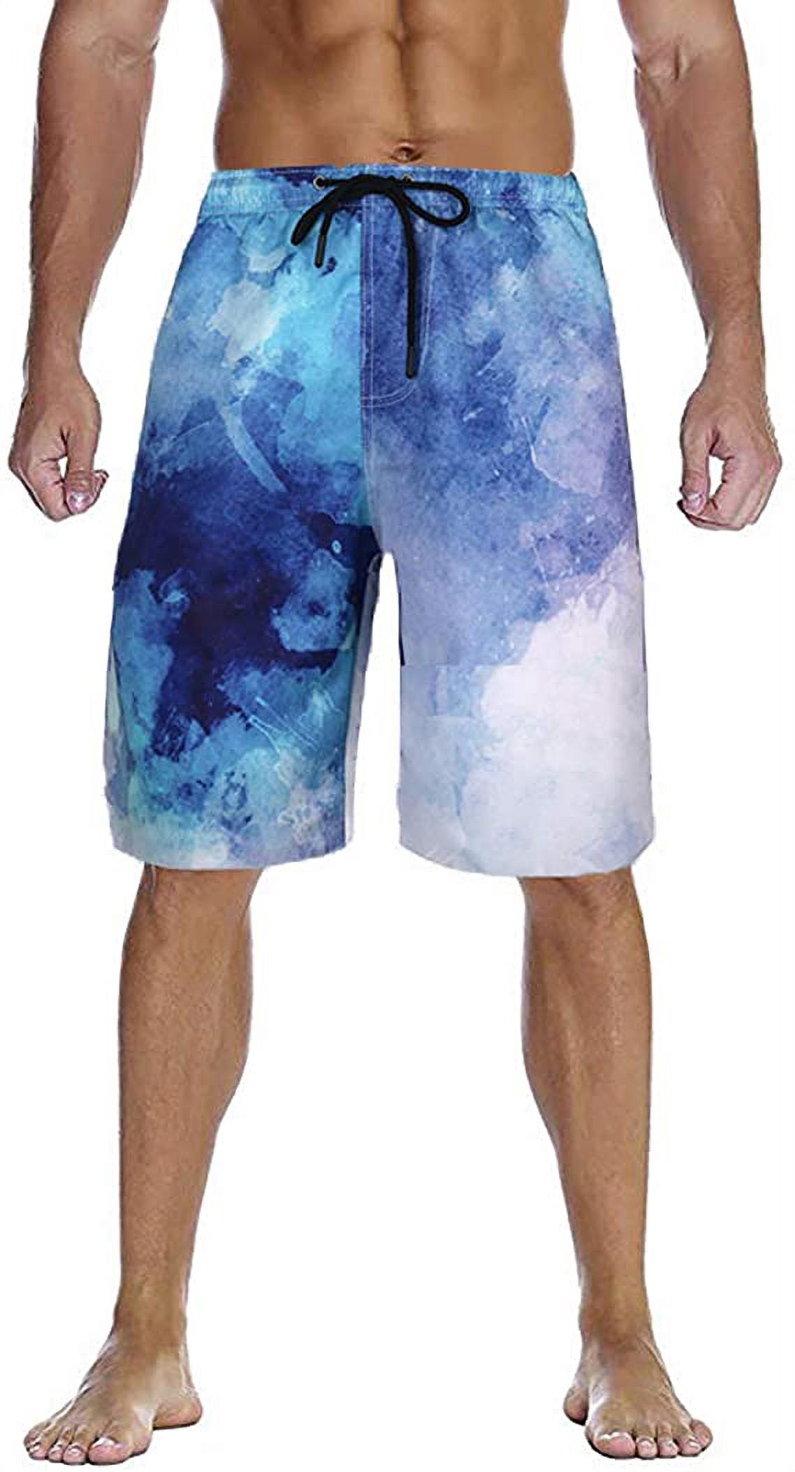 Sword Art Online Kirito 3D Printed Beach Shorts - Anime Swim Trunks & Boardshorts