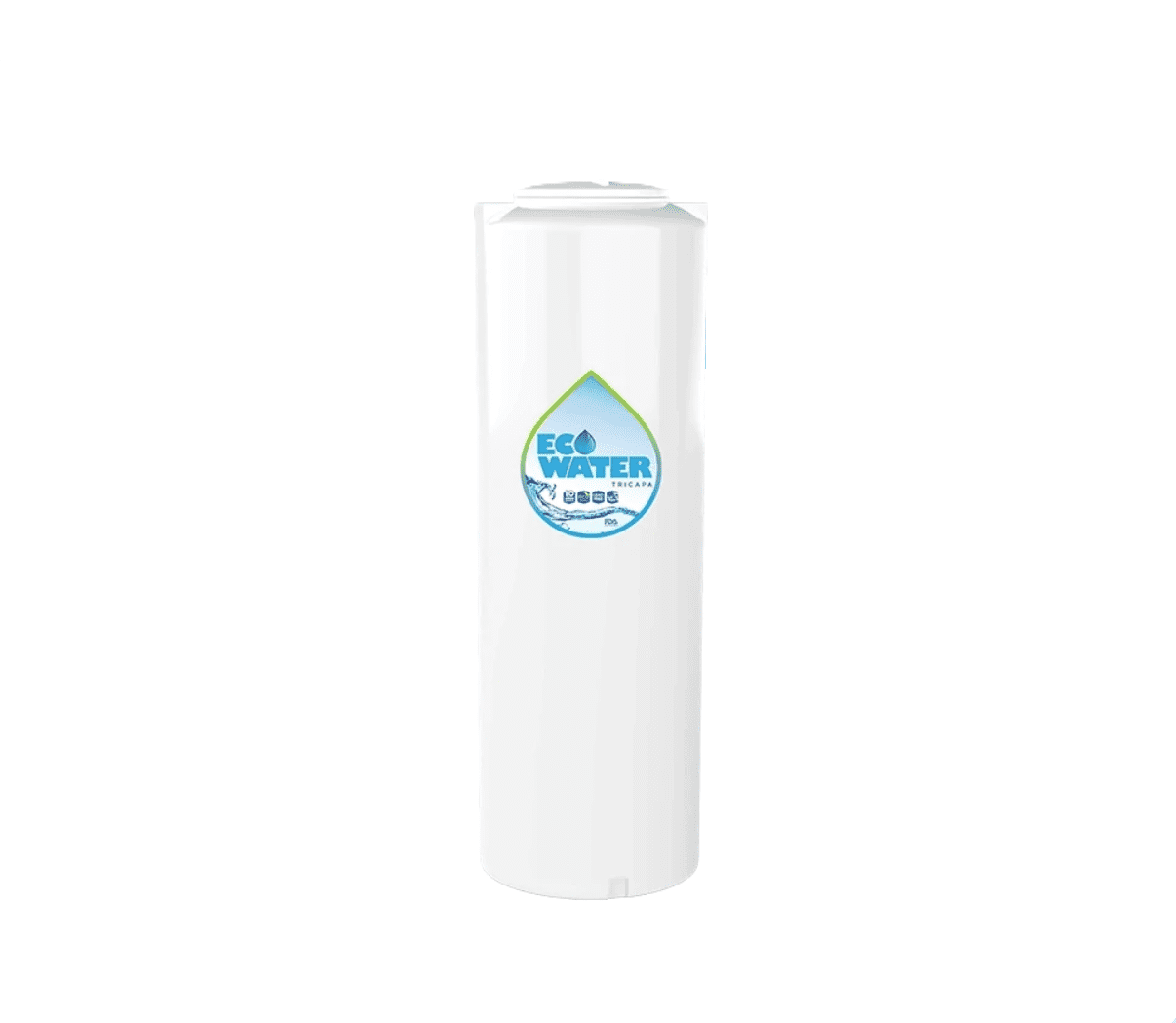 Eco Water 150 Gls. Tower, White Color Water Tank, Weight in 1245 Pounds.